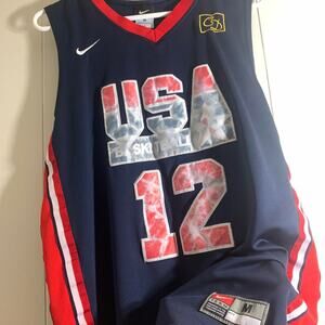 vintage Y2K 2000's TEAM NIKE USA OLYMPIC BASKETBALL JOHN STOCKTON #12 jersey